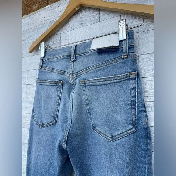 RE/DONE 90s High Rise Ankle Crop Distressed Jeans size 24 - Picture 9 of 12